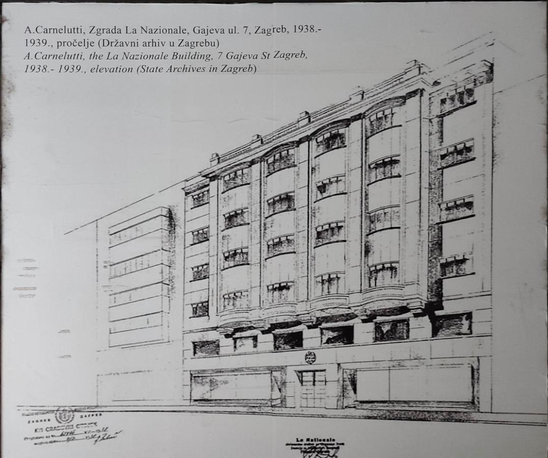 Studio Apartman Leon, Gajeva 7 Zagreb Exteriör bild